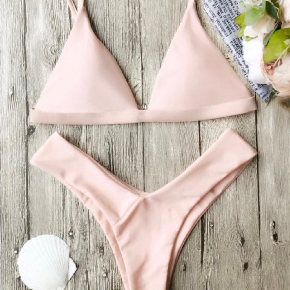 Zaful light pink bikini